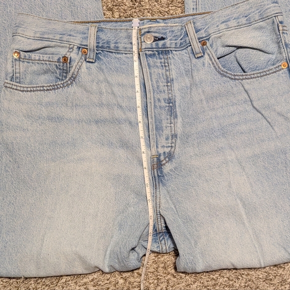 Levi's Classic Light Blue Ribcage Straight Ankle Men's Jeans, 32 - Picture 6 of 7